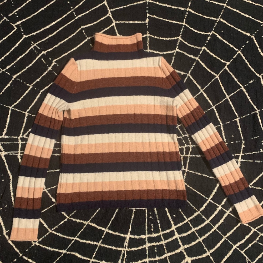Madewell Striped Turtleneck Sweater XXS